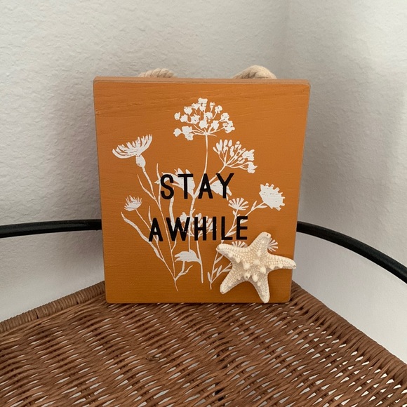 Stay Awhile artesian sign - Picture 2 of 3